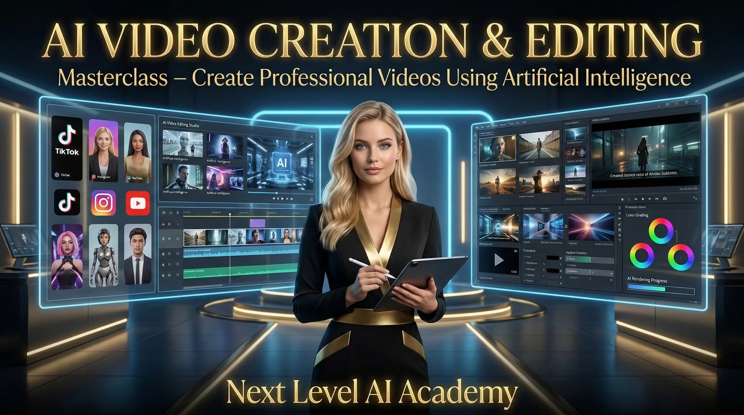 🎓 MASTERCLASS NEXT LEVEL AI – CRÉATION & MONTAGE VIDÉO AVEC L’IA
