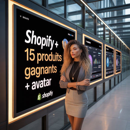 Pack Shopify +15  Produits Gagnants + IA+ Avatar