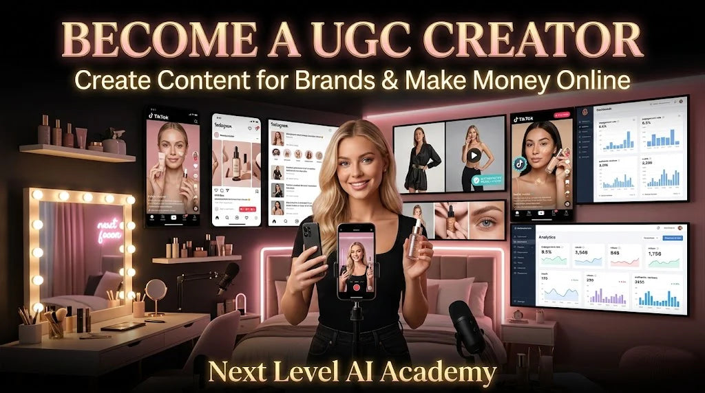 DEVENIR CRÉATEUR UGC & GAGNER DE L’ARGENT